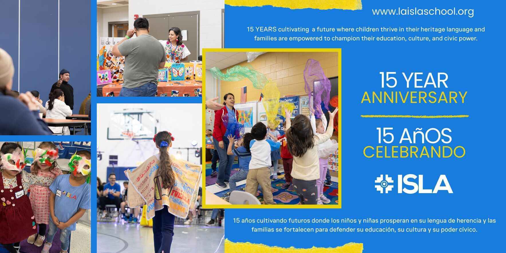 15 years cultivating a future where children thrive in their heritage language and families are empowered to champion their education, culture, and civic power. image
