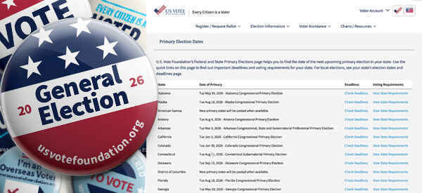 Join U.S. Vote Foundation in our Midterm Mobilization 2026 Campaign image