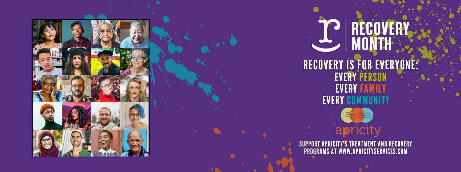 All gifts DOUBLED UP TO $30,000 through 9/30/23! Click the DONATE button or send a gift: Apricity, 1010 Strohmeyer Dr.,  ATTN: Recovery Month, Neenah, WI 54956  (Scroll down for more details.) image