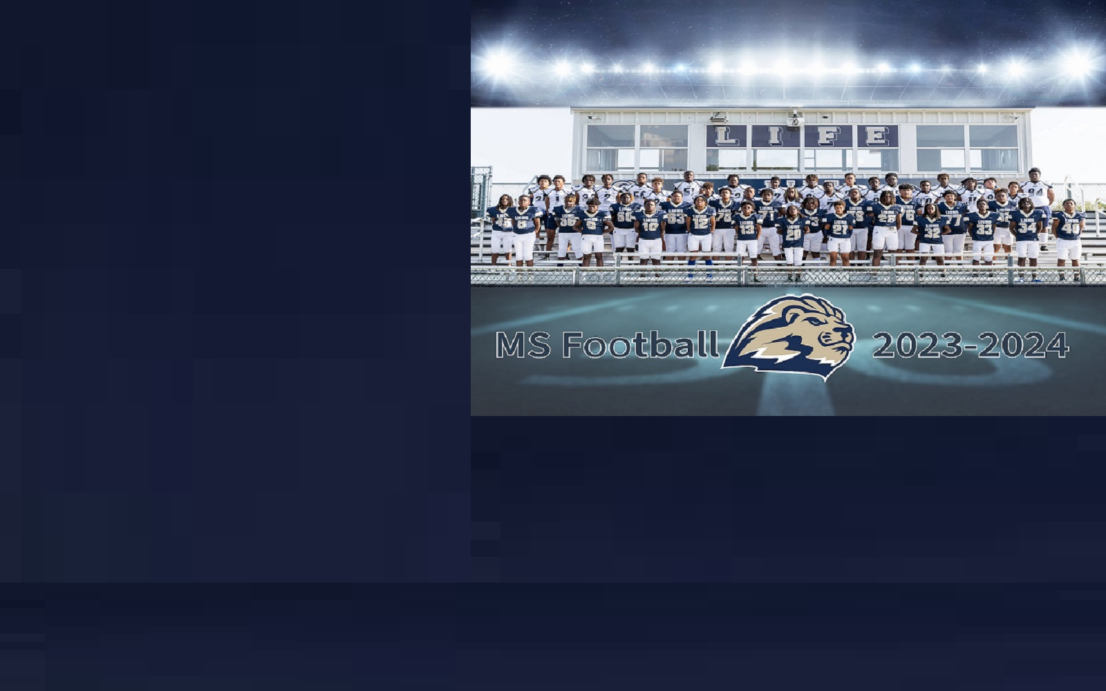 Lions Middle School Football image