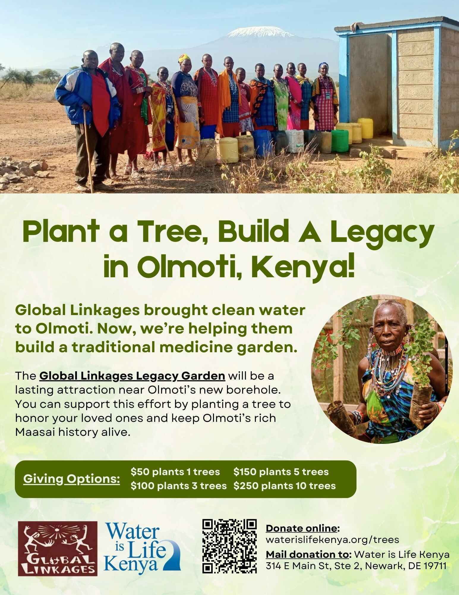 MATCHING GIFT ANNOUNCEMENT: Global Linkages Partner, Water is Life Kenya, agrees to MATCH all donations made after August 1, 2025 up to $30,000! image