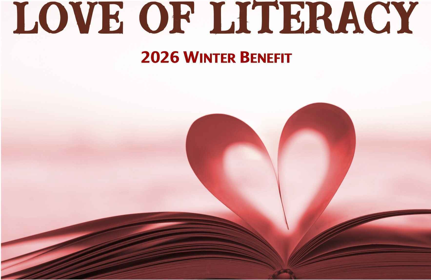 Sponsor our third annual Love of Literacy Winter Benefit image