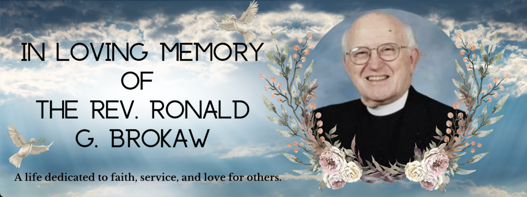 In Loving Memory Of Reverend Ronald G. Brokaw image