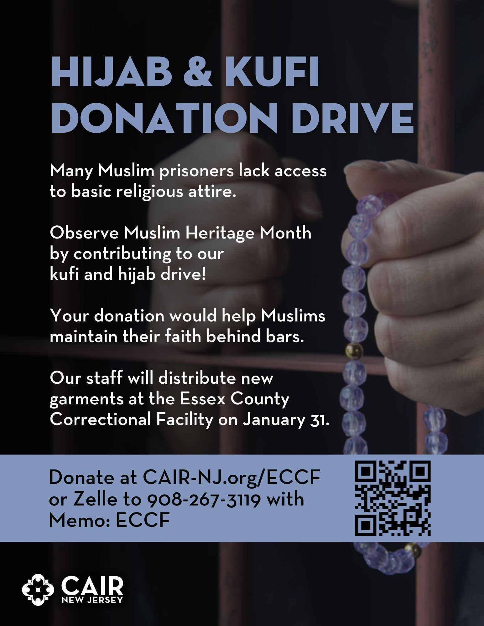 Hijab and Kufi Donations for the Incarcerated image