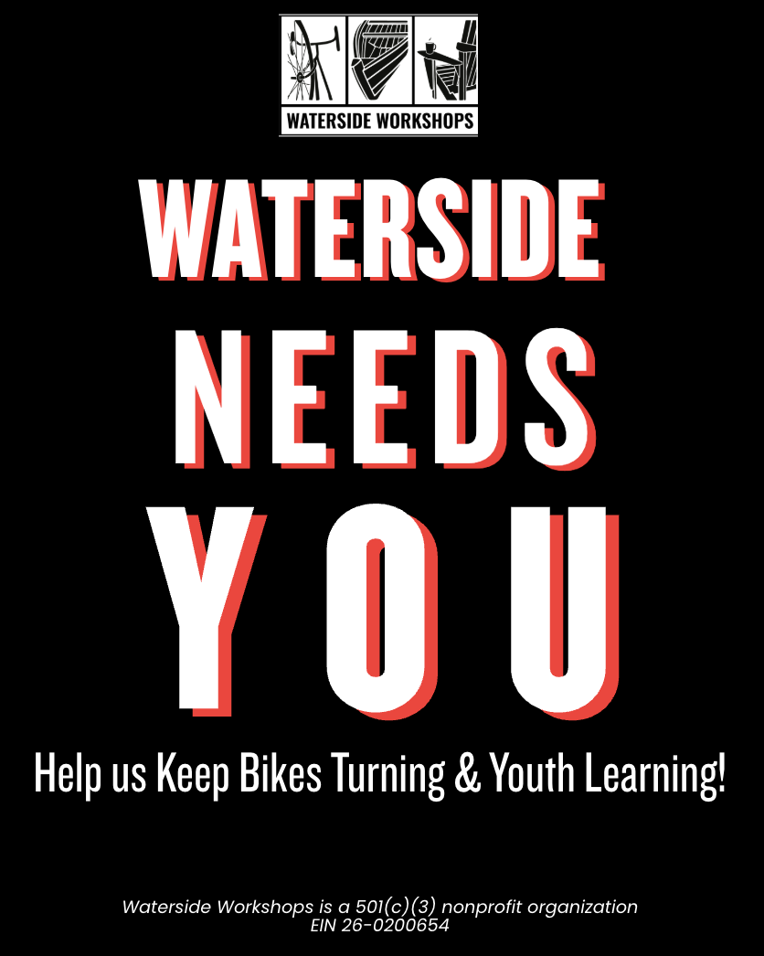 Waterside Needs YOU–to Keep Bikes Turning & Youth Learning image