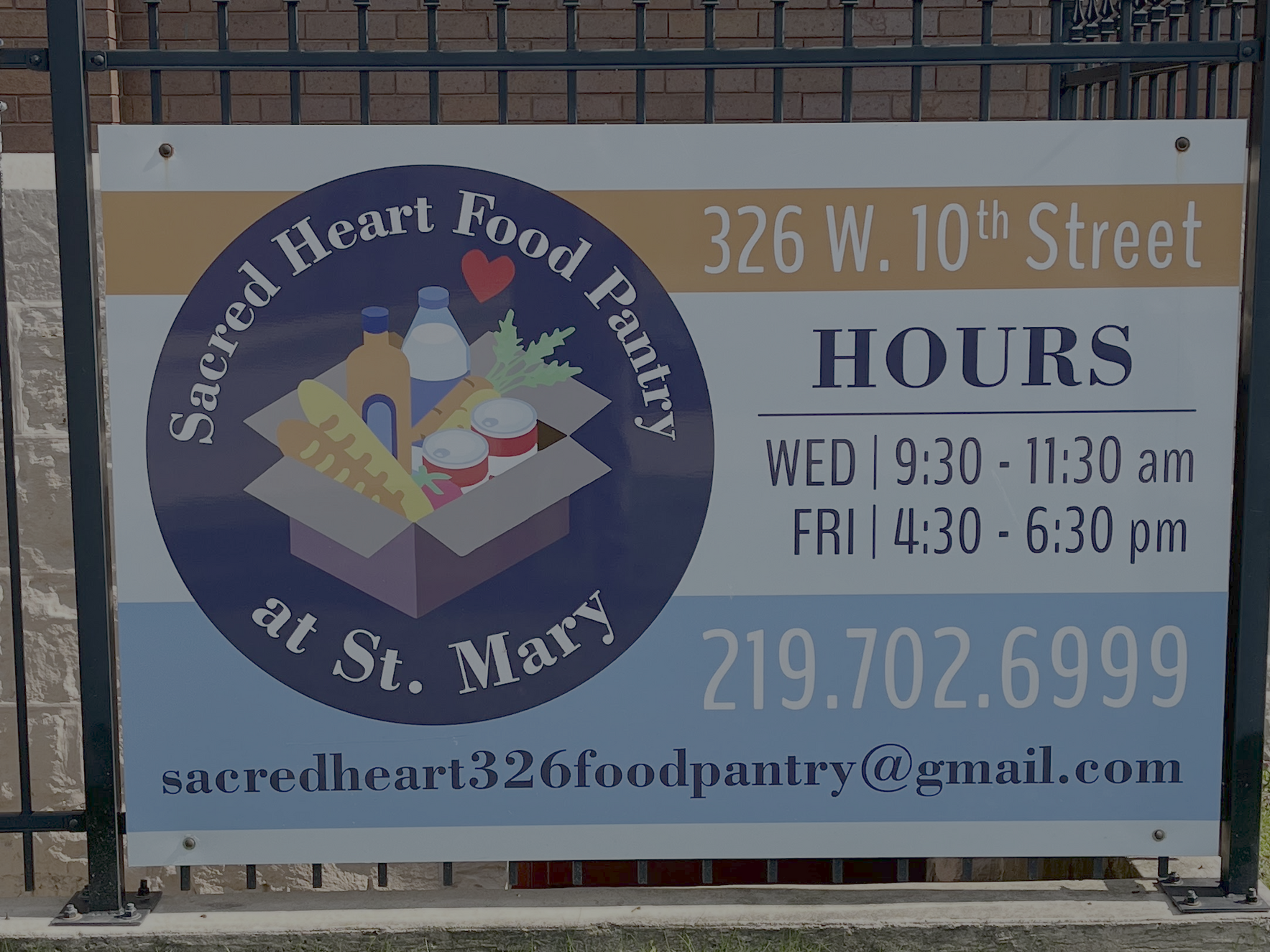 Giving to Sacred Heart Pantry to Feed the Needy in Michigan City  image