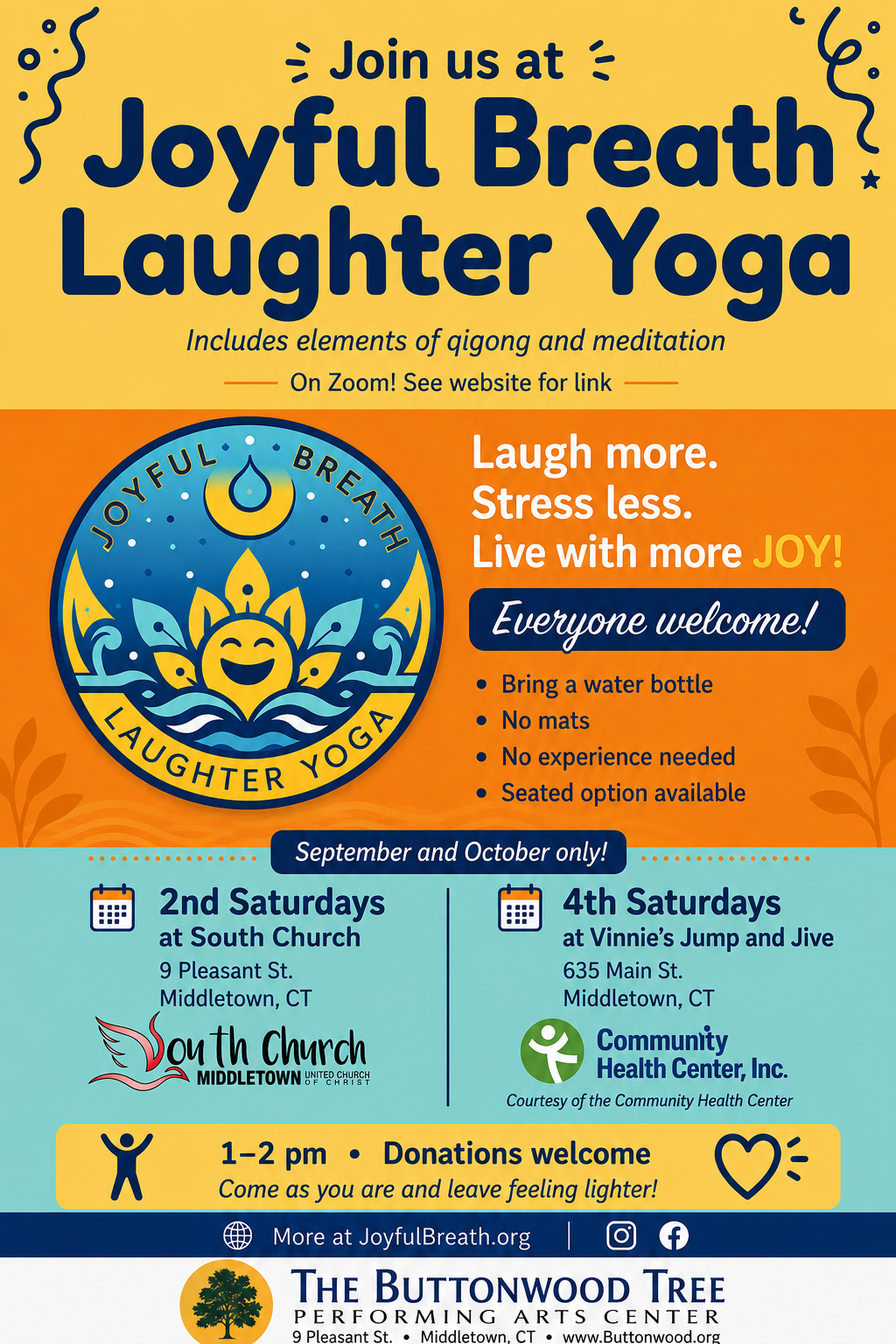 Program Support for Joyful Breath Laughter Yoga (JBLY) image