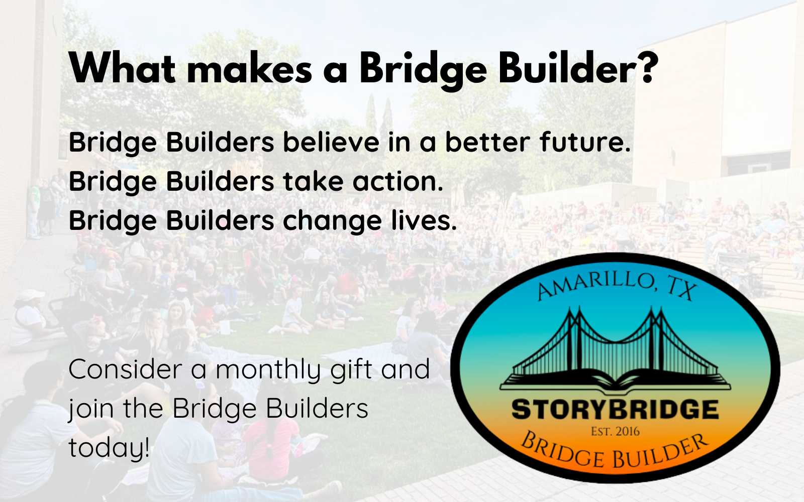 Donate to Storybridge image
