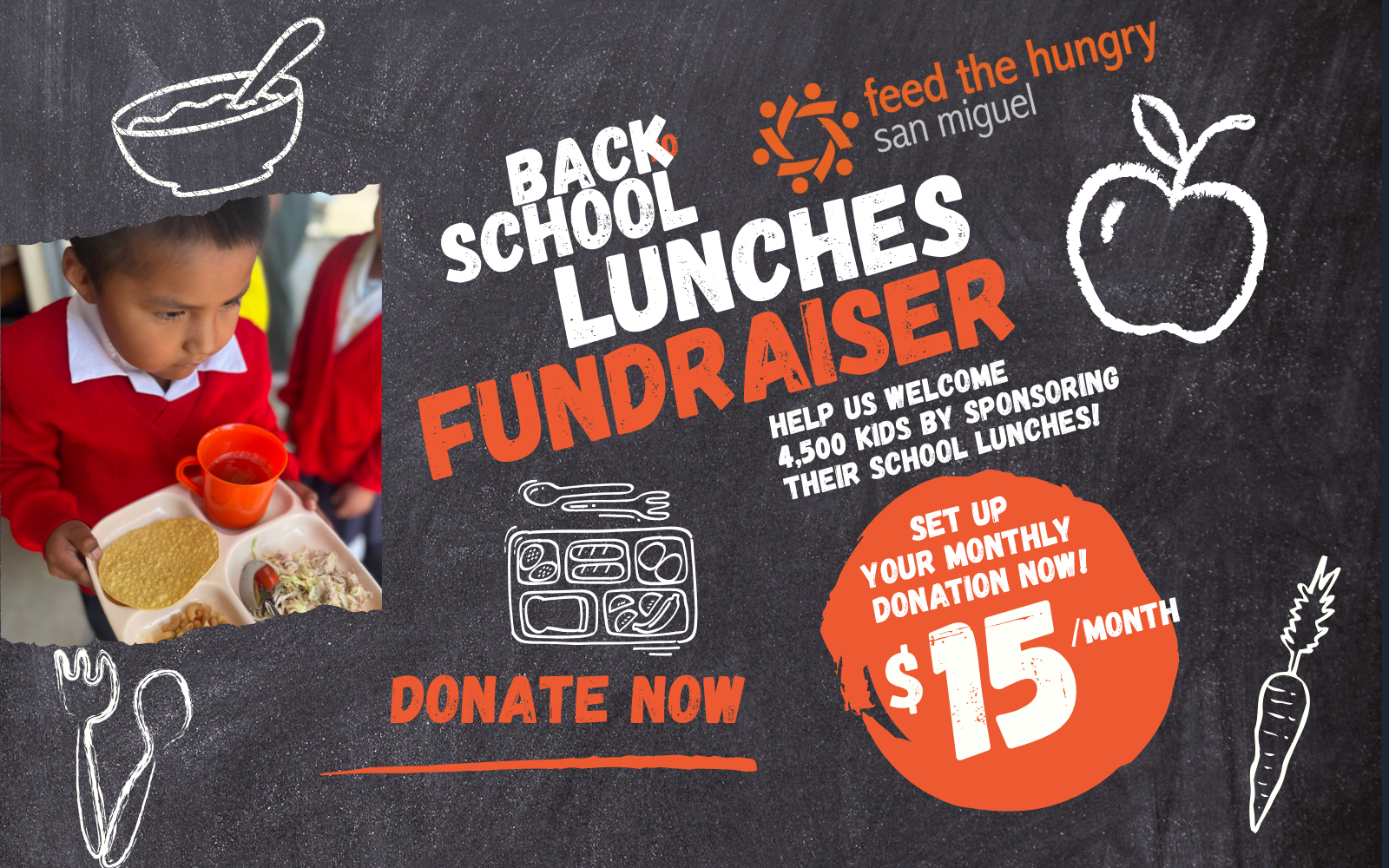 Fueling Futures: Back-to-School Fundraiser for Feed the Hungry San Miguel / Alimentando Futuros: Regreso-a-Clases con Feed the Hungry image