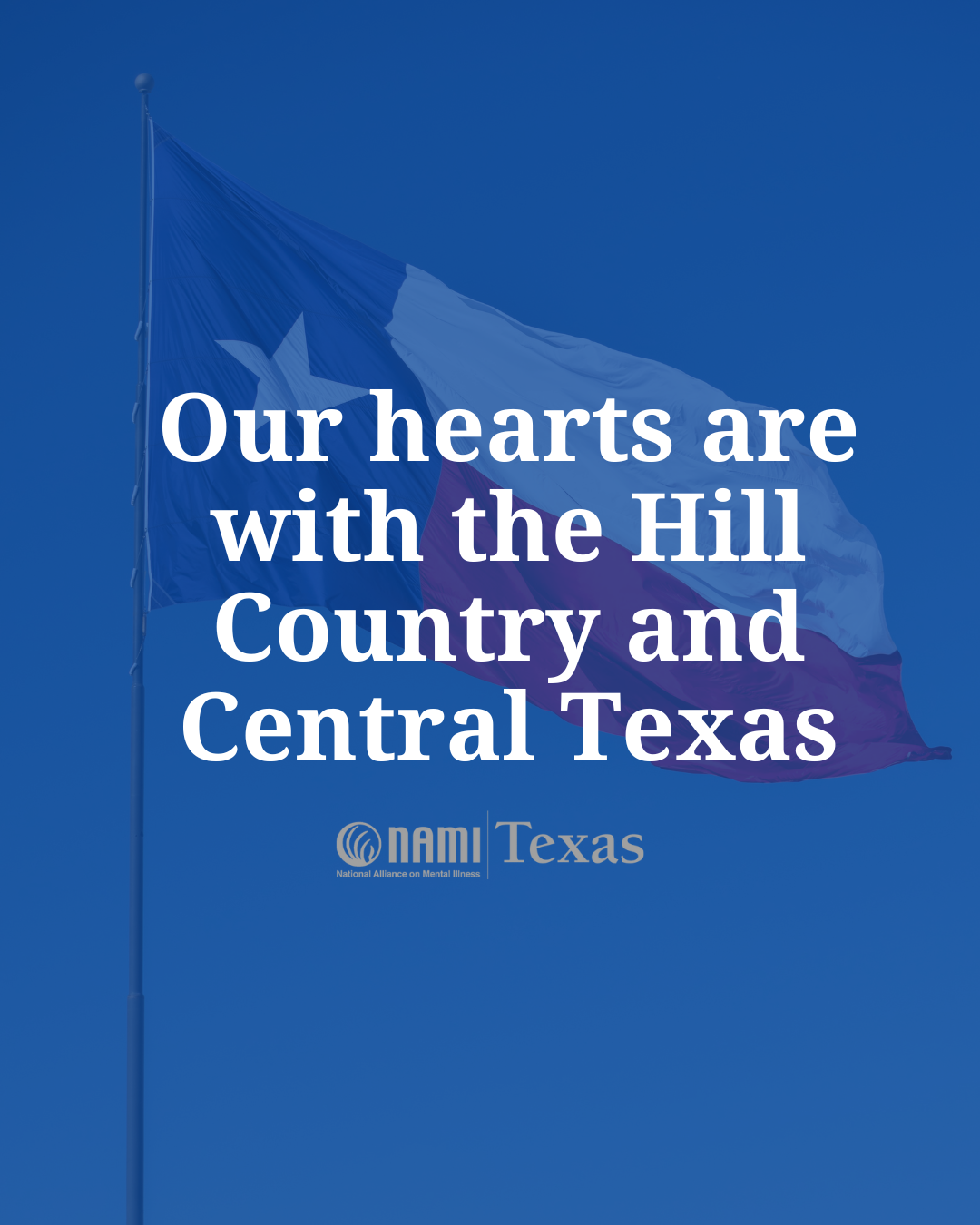 Donations will support mental health resources for the Hill Country and Central Texas in the aftermath of devastating flooding image