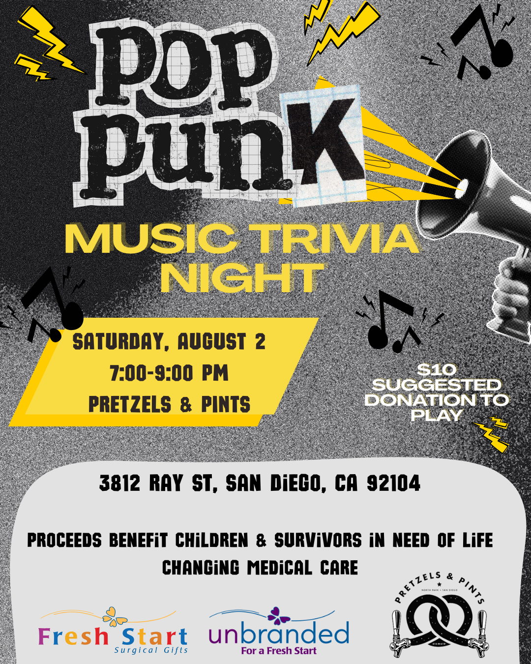 Join Us for a Night of Punk Pop Music & Fun for a Great Cause! image
