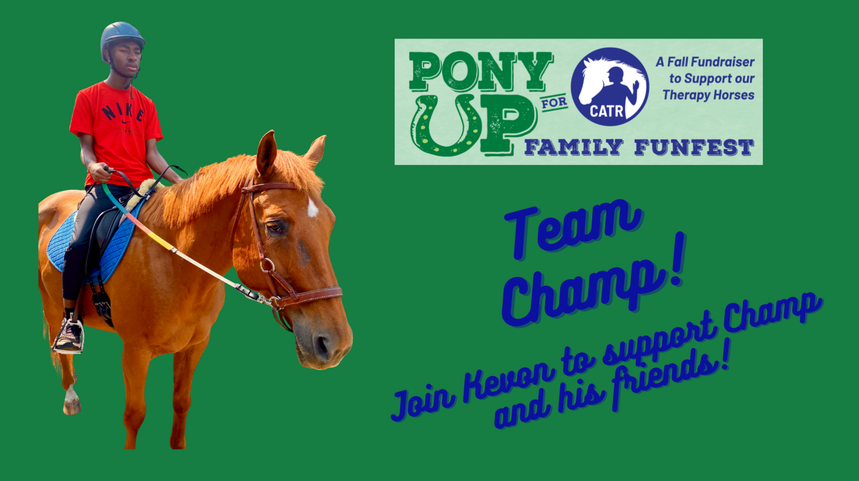 Kevon Needs Your Help to Support Champ! image