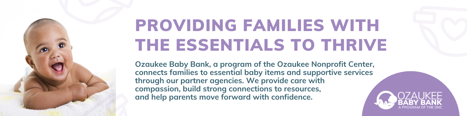 Providing Families with the Essentials to Thrive.  image