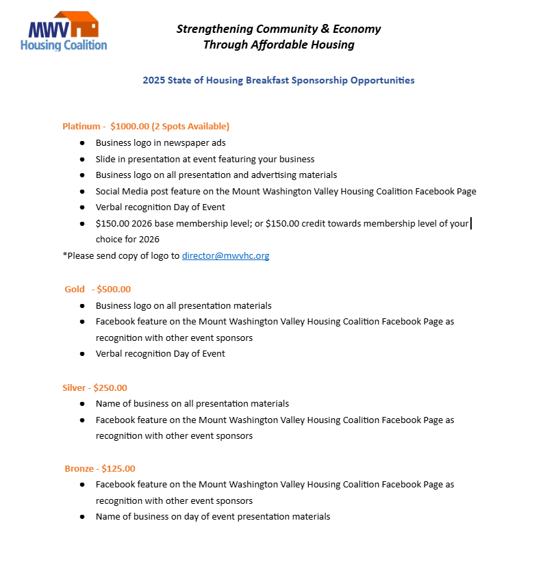 2025 State of Housing Breakfast Sponsorship  image