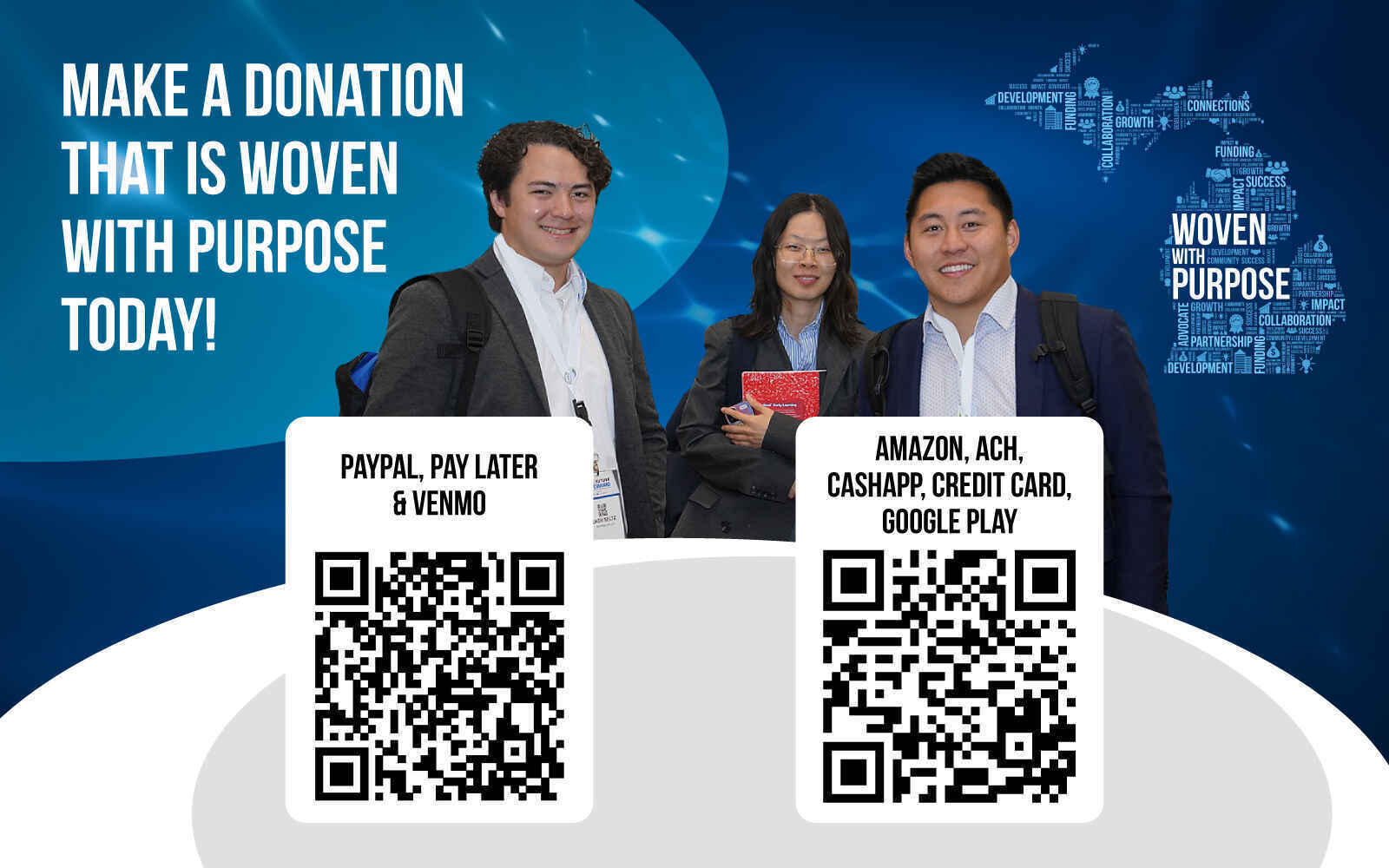 Your support. Their success. Woven with purpose. image