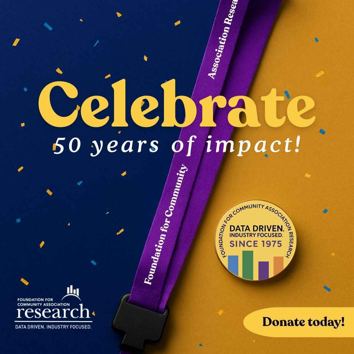 Get Your Foundation Branded Lanyard & Pin with a $50 Donation image