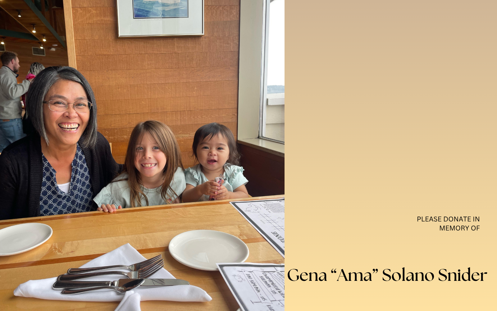 Donate in Gena’s memory. image