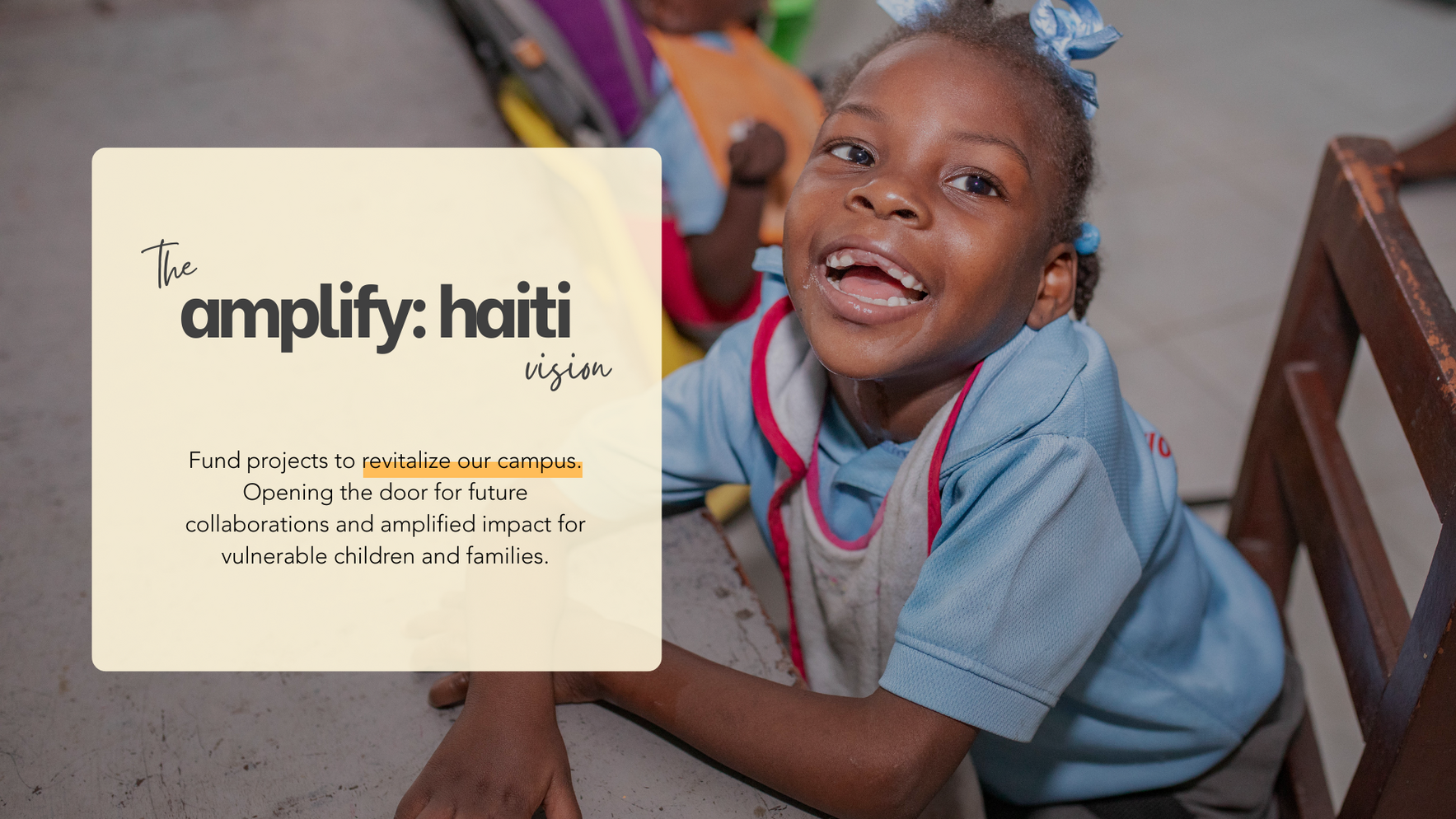Help Complete Phase 2 of the Amplify: Haiti Project image