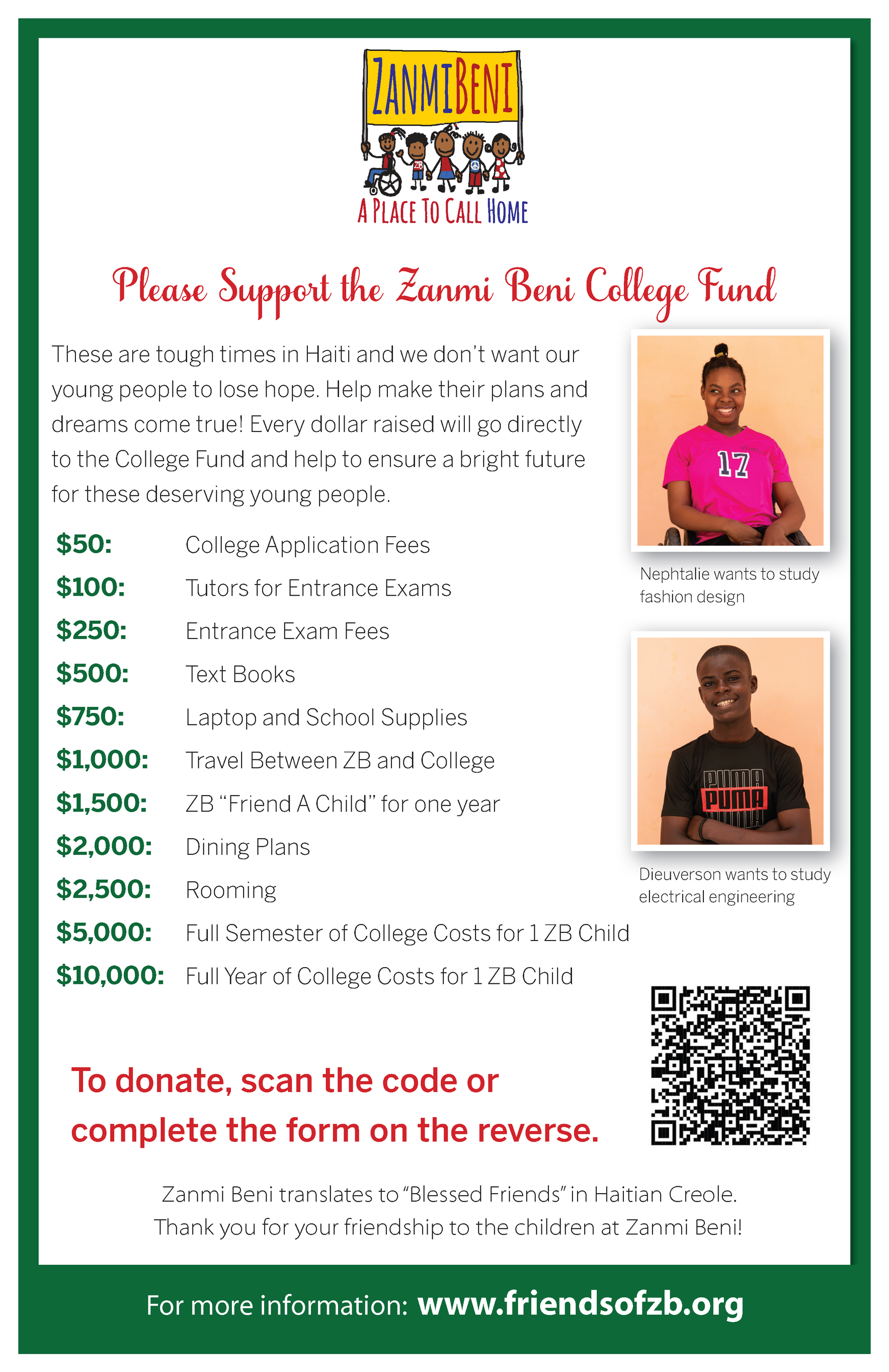 Donate Today to Zamni Beni Back To School Dinner image
