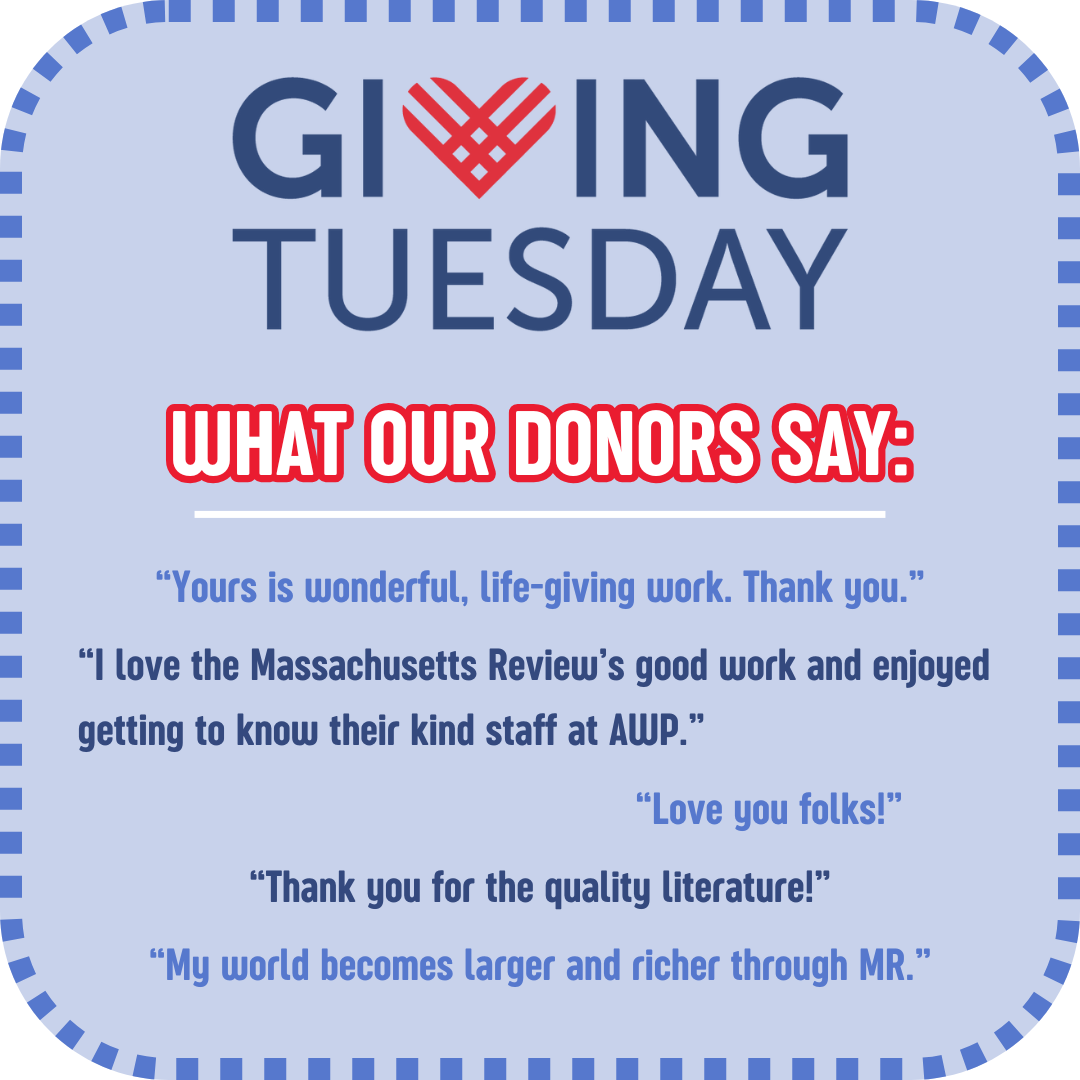 Help the Massachusetts Review publish groundbreaking literature and art. image