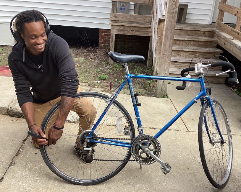 Just one year ago, he didn’t have a place to sleep. image