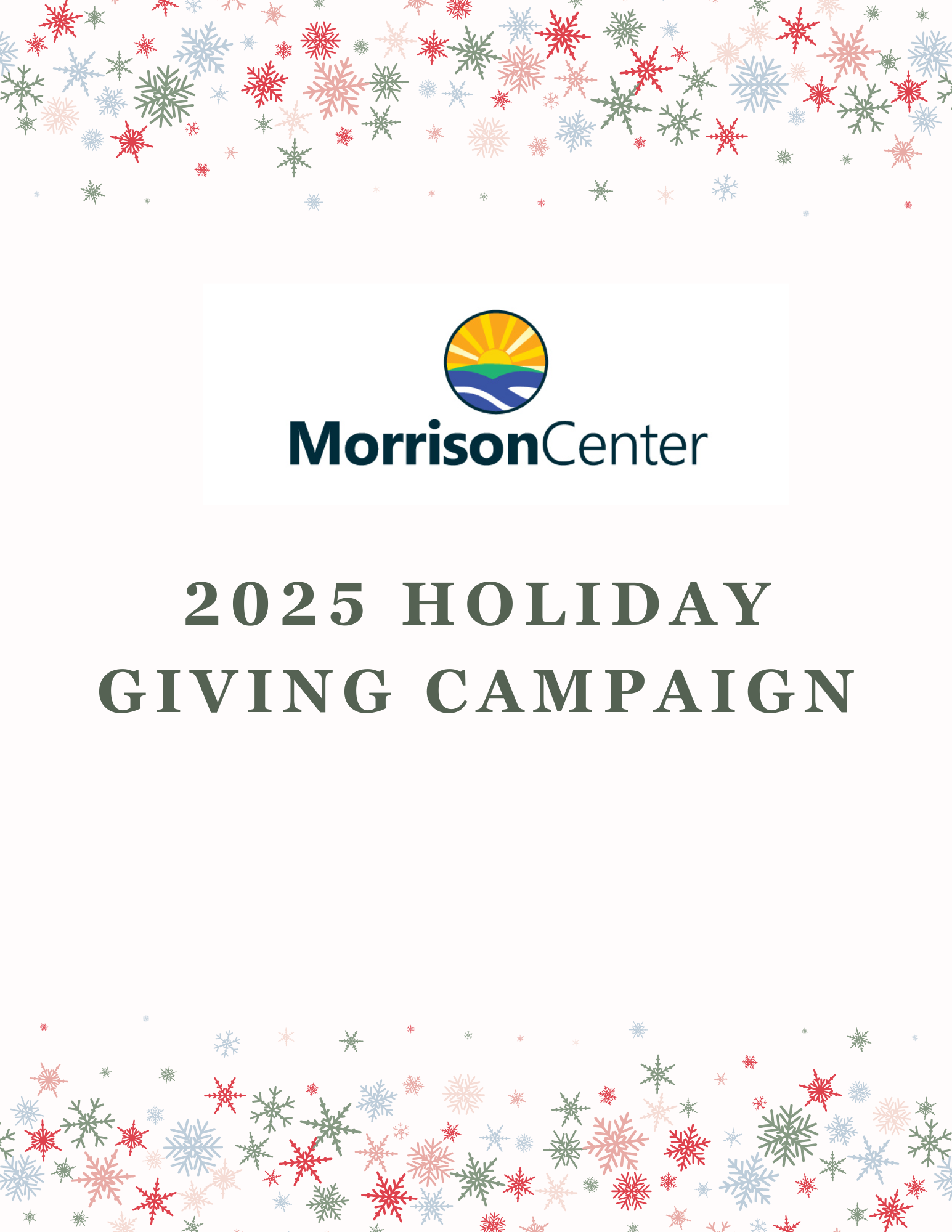 2025 Morrison Center Holiday Giving Campaign image