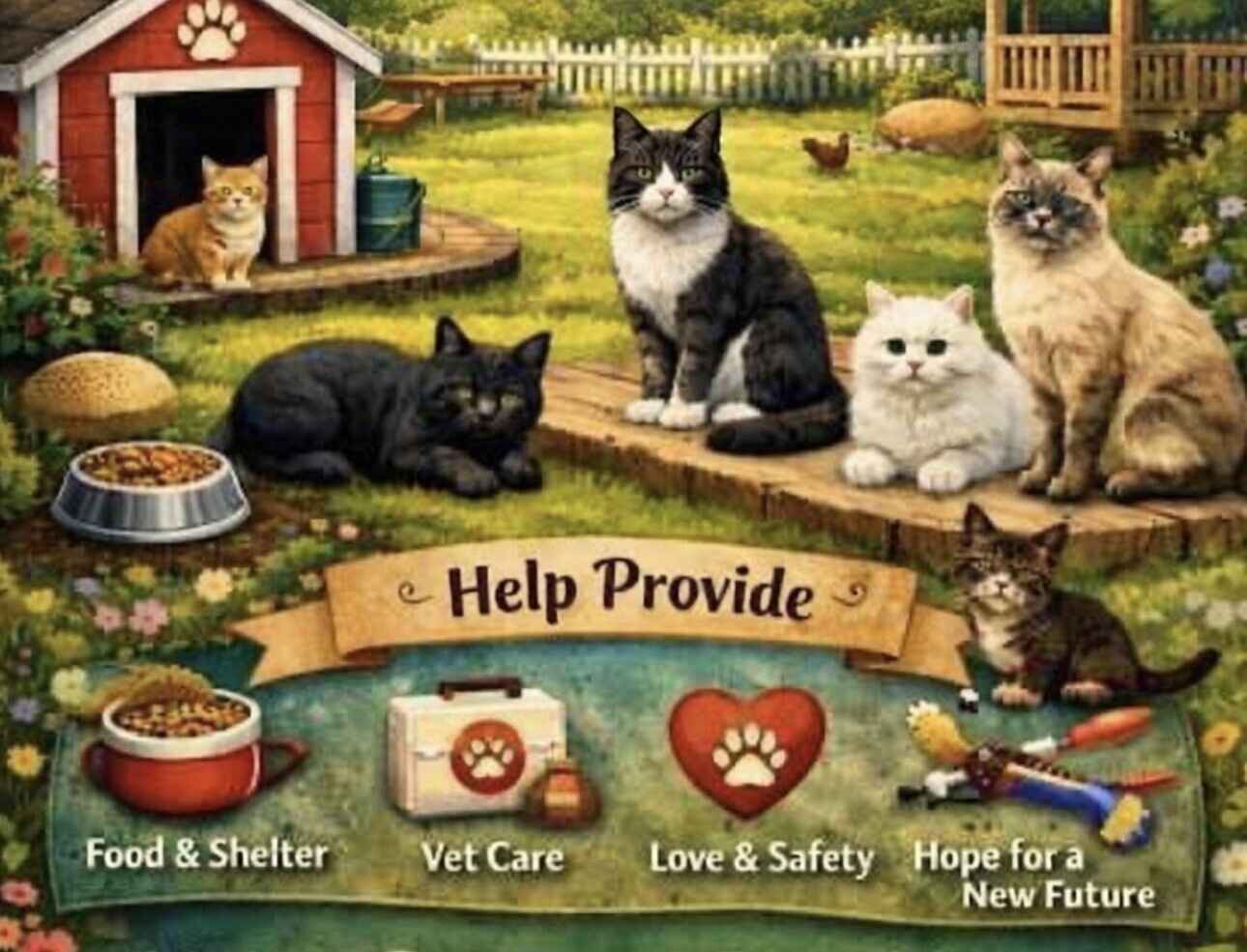 GIVE TO THE CATS AT CFF TODAY image