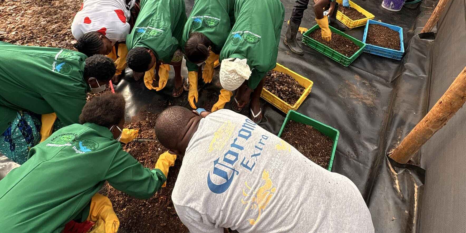 Help us construct a permanent, climate-resilient building at the composting facility to replace the current makeshift structure image