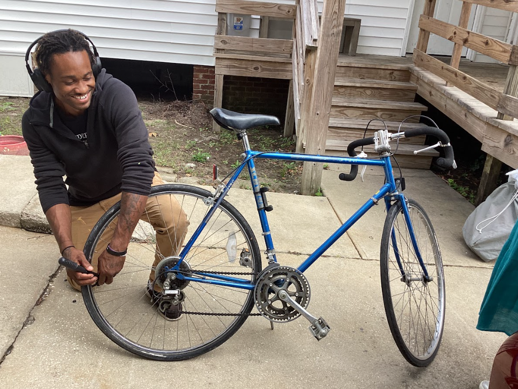 Just one year ago, he didn’t have a place to sleep. image