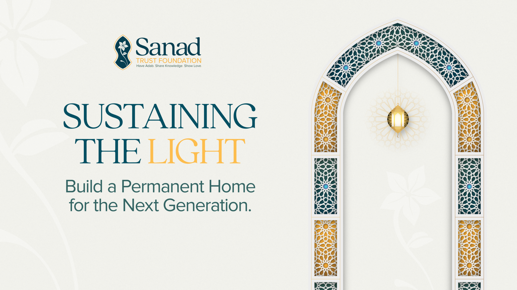 Sustaining the Light: Build the Sanad Legacy image