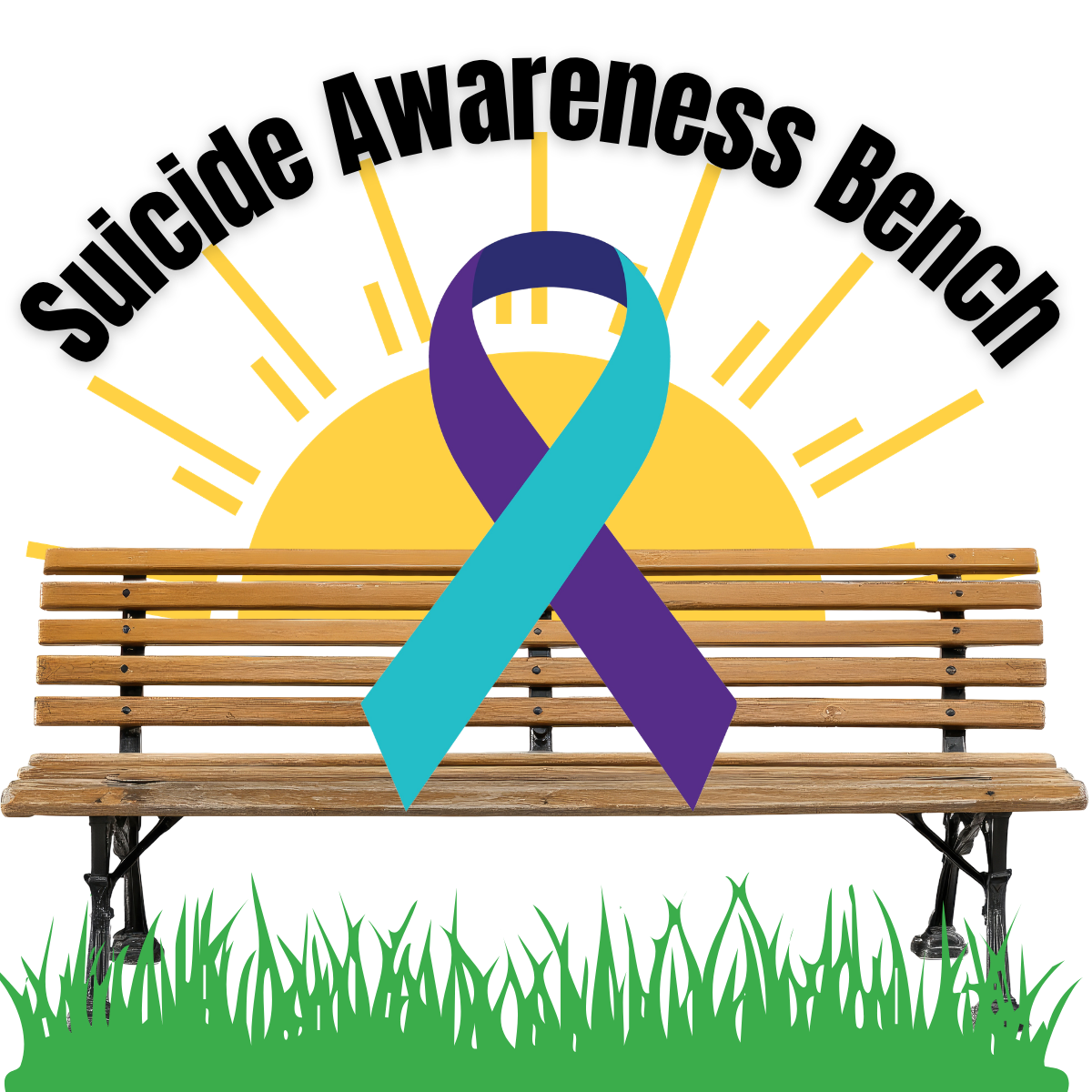 Suicide Prevention Awareness Bench image