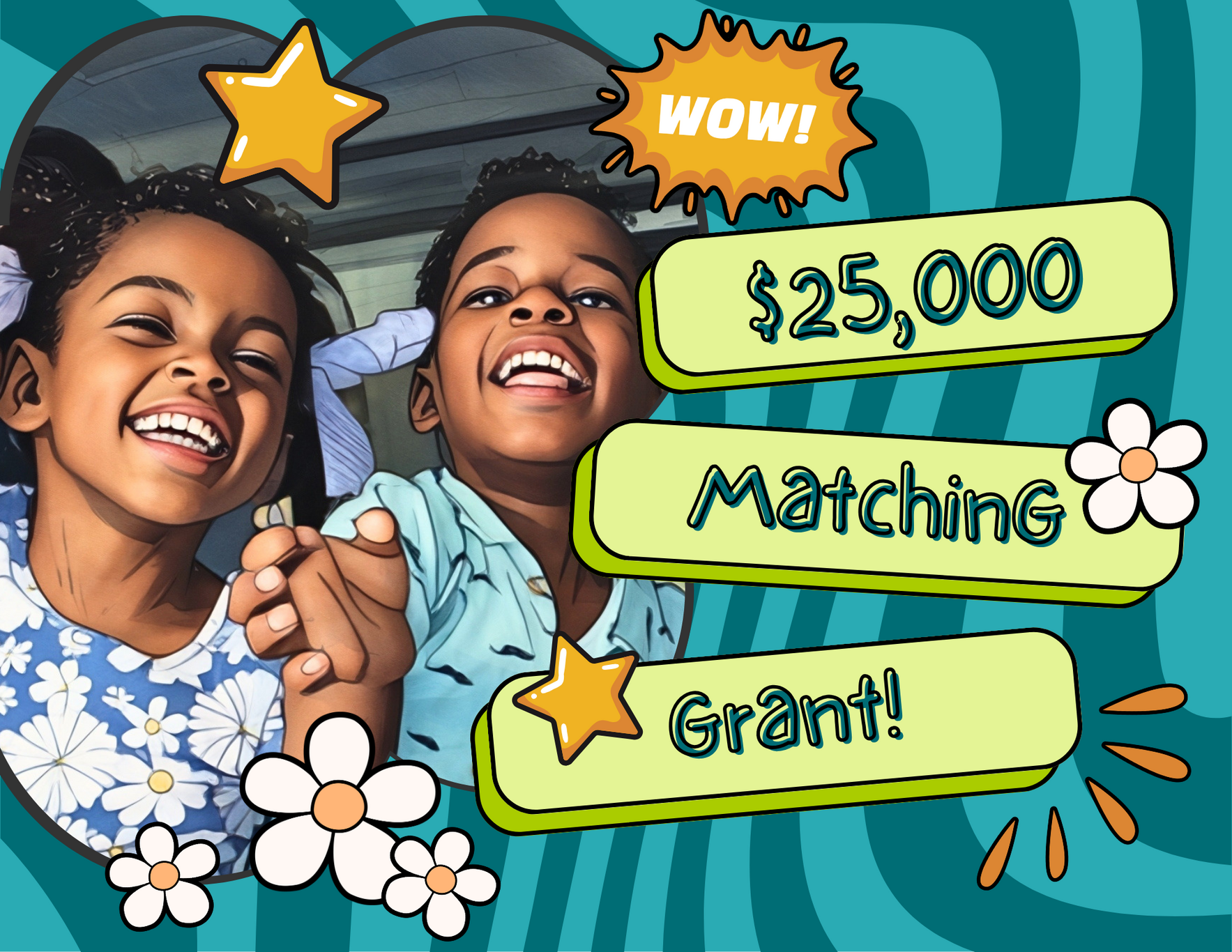 Thanks to a very generous Matching Grant, your GIFT and your IMPACT will be DOUBLED! image