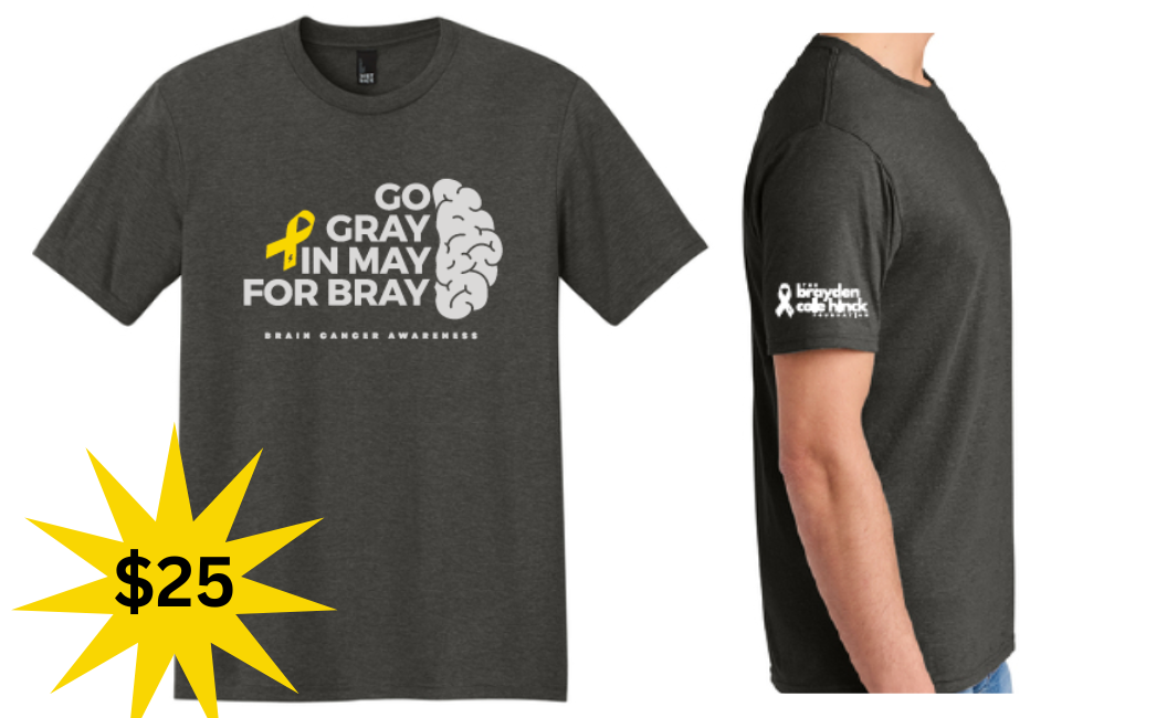 Go Gray in May for Bray T-Shirt Order Form image