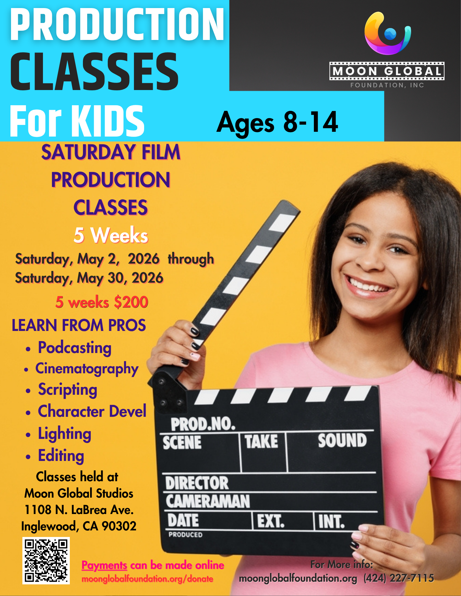 Saturday Production Classes For Kids image