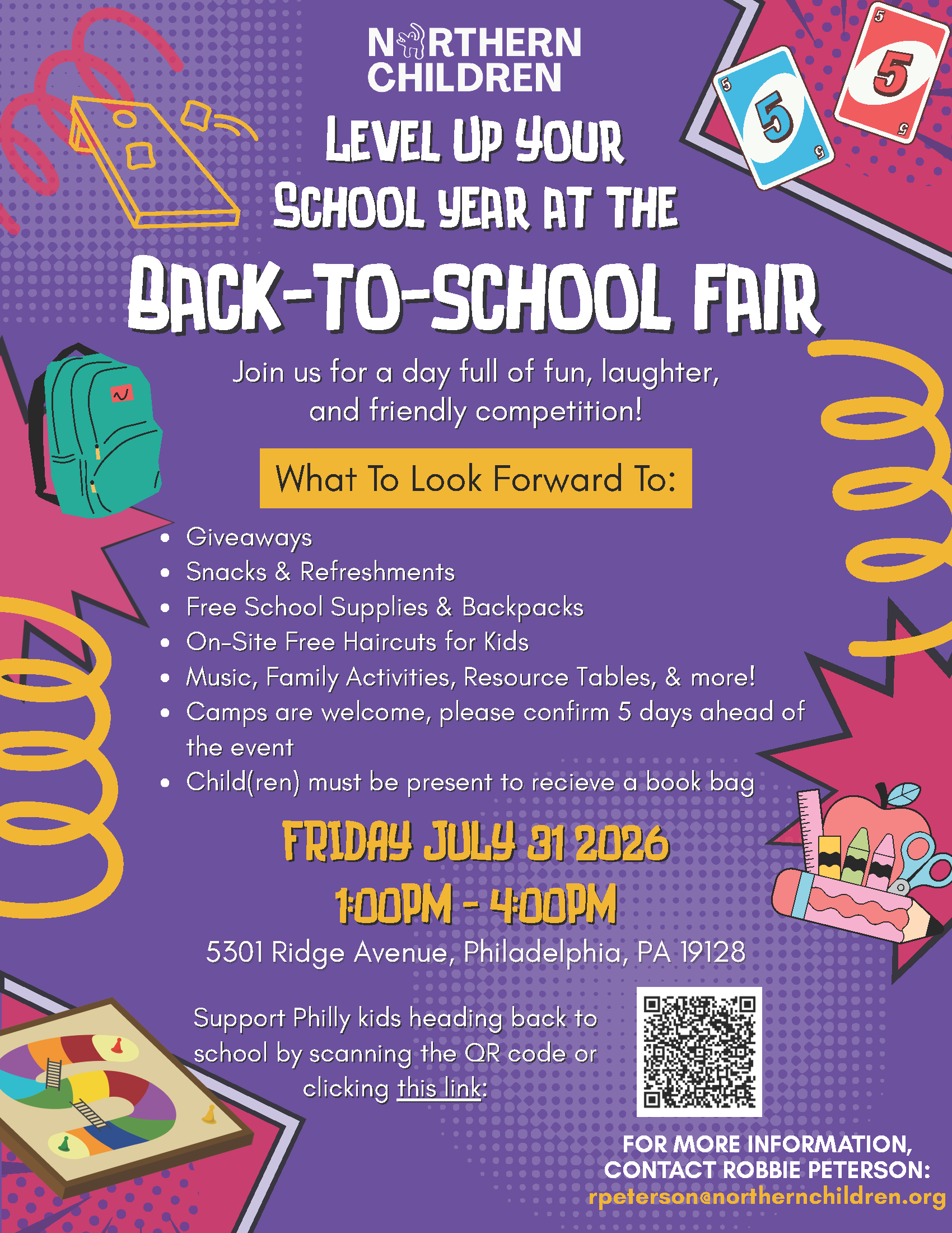 Support Northern's 2026 Back to School Fair! image