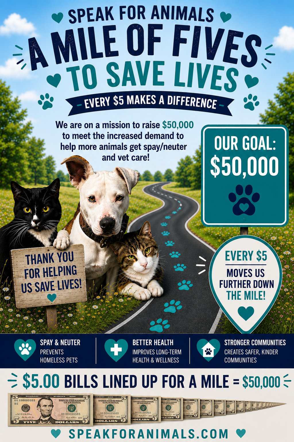 A Mile of Fives to Save Lives image