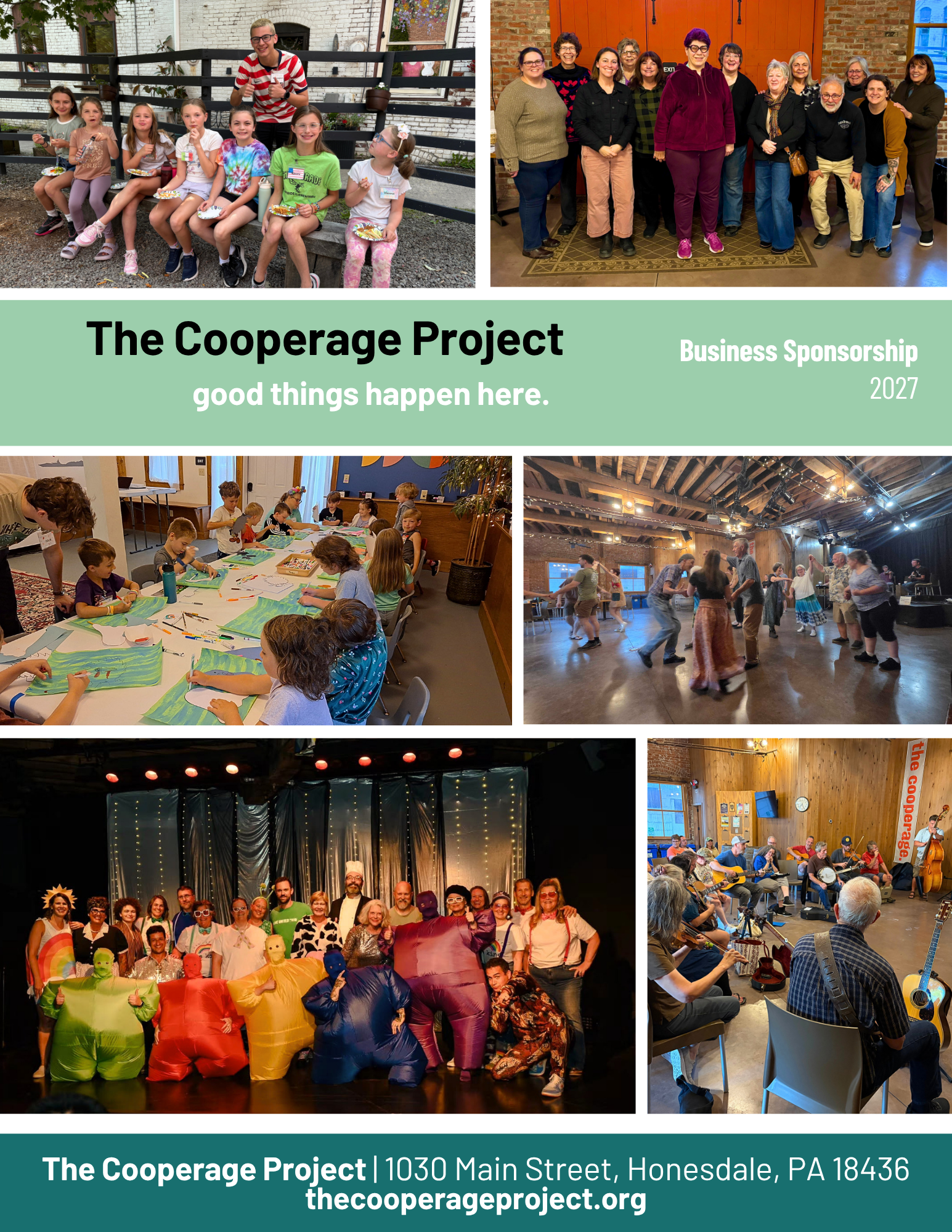 Be a 2027 Business Sponsor of The Cooperage Project  image