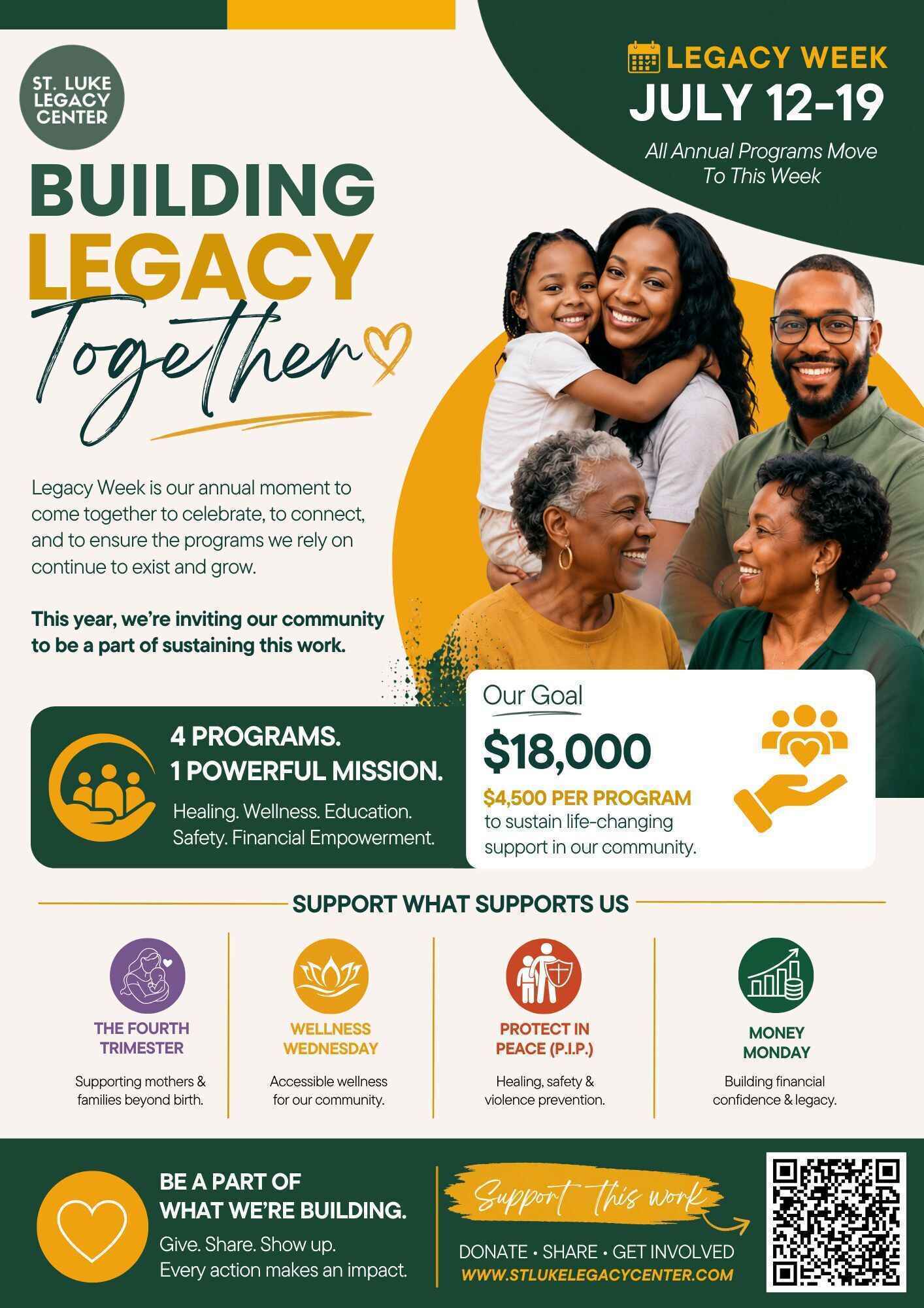 Experience the Legacy. Fund the Future. image