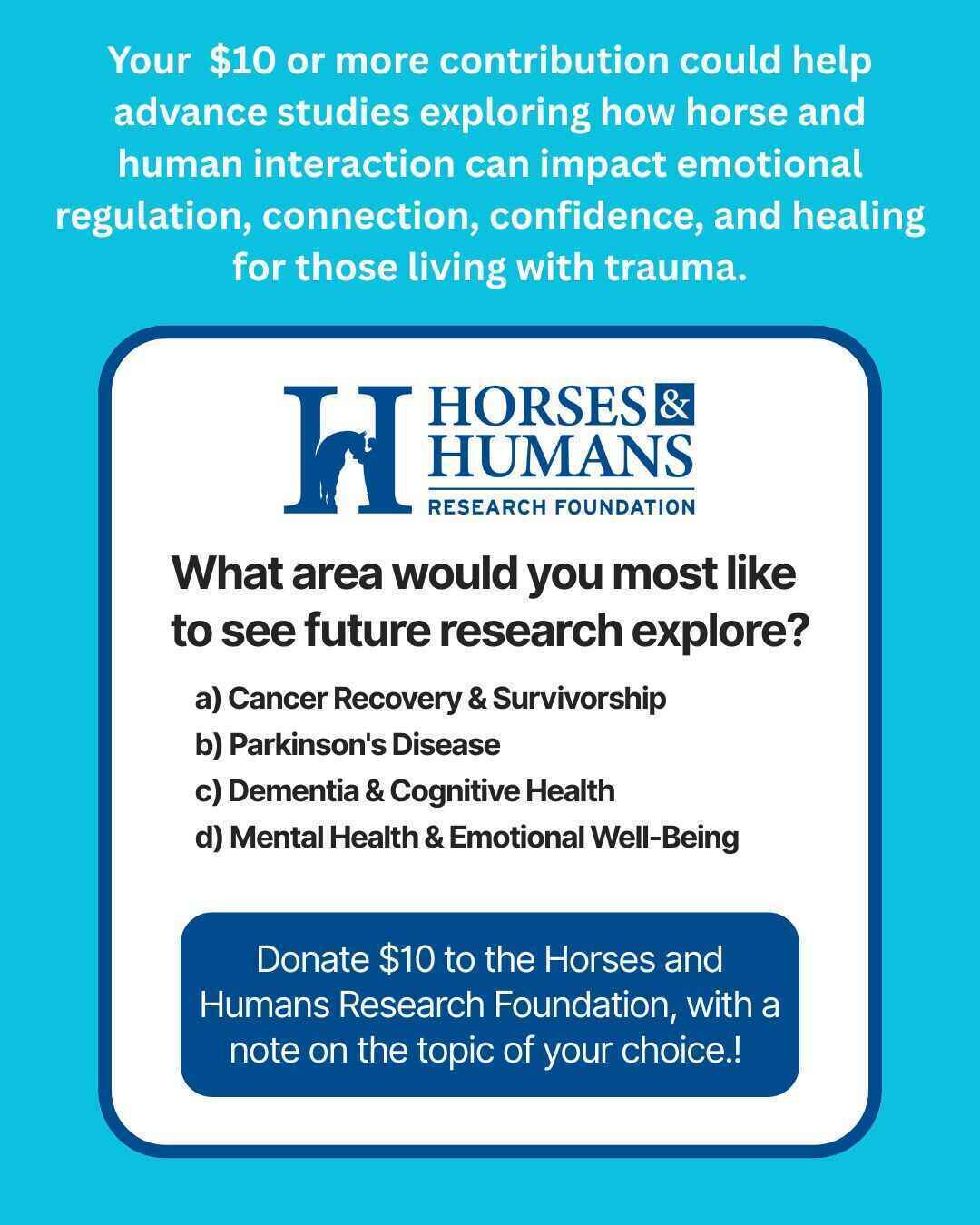 Donate $10 (or more) to help advance research studies image