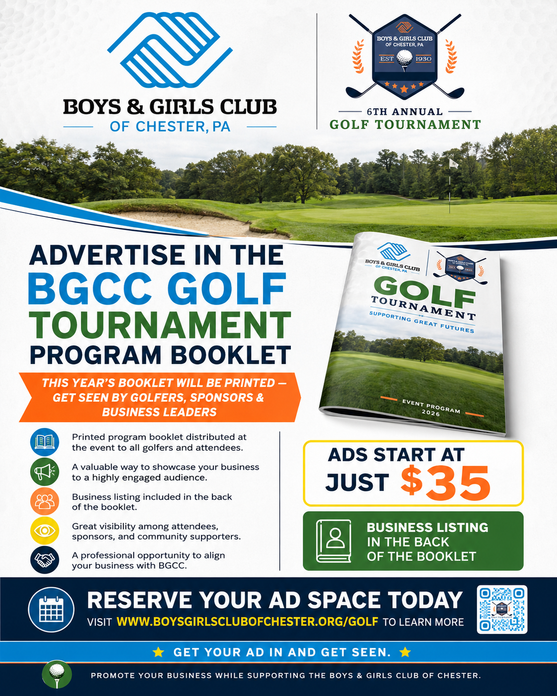 Become Featured in BGCC's 6th Annual Golf Tournament image
