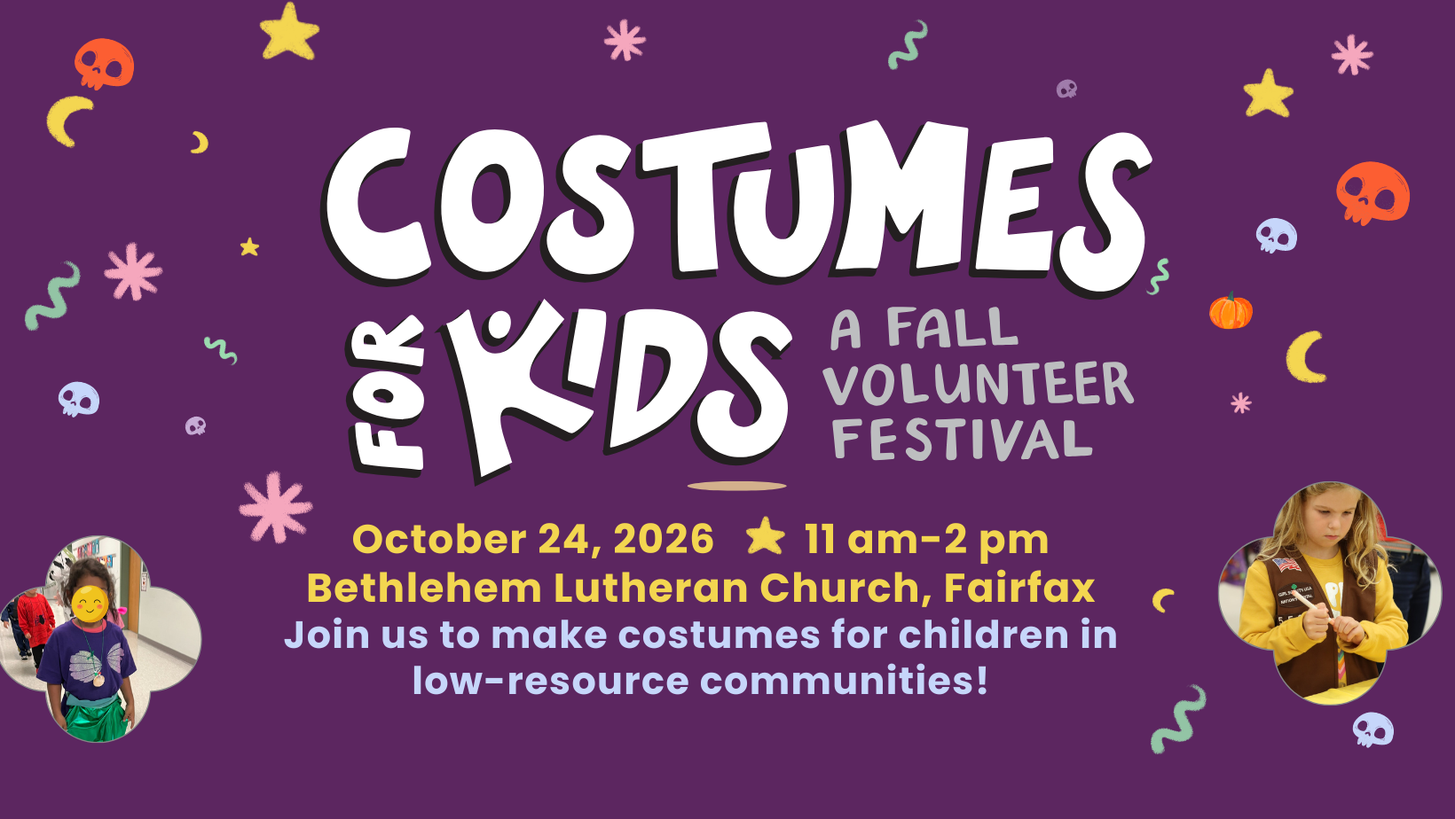 Sponsor Costumes for Kids: A Fall Volunteer Festival image