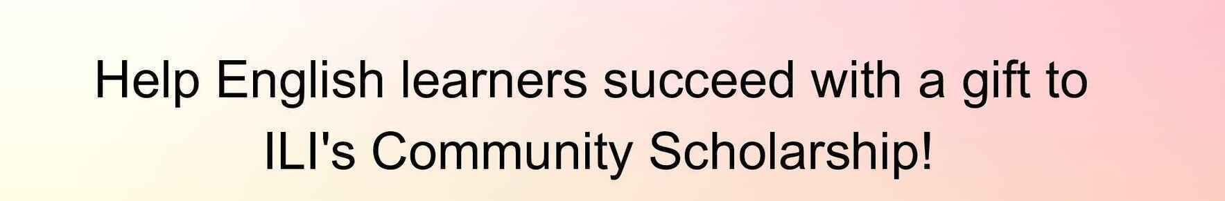 Community Scholarship Drive image