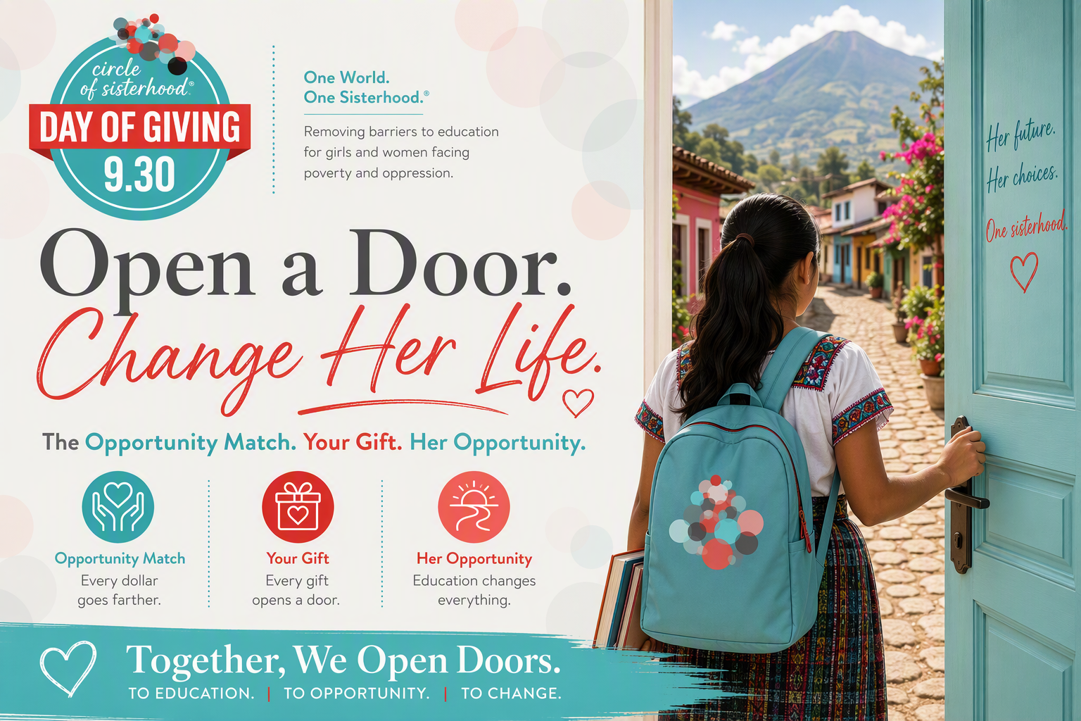 Open a Door. Change Her Life. image