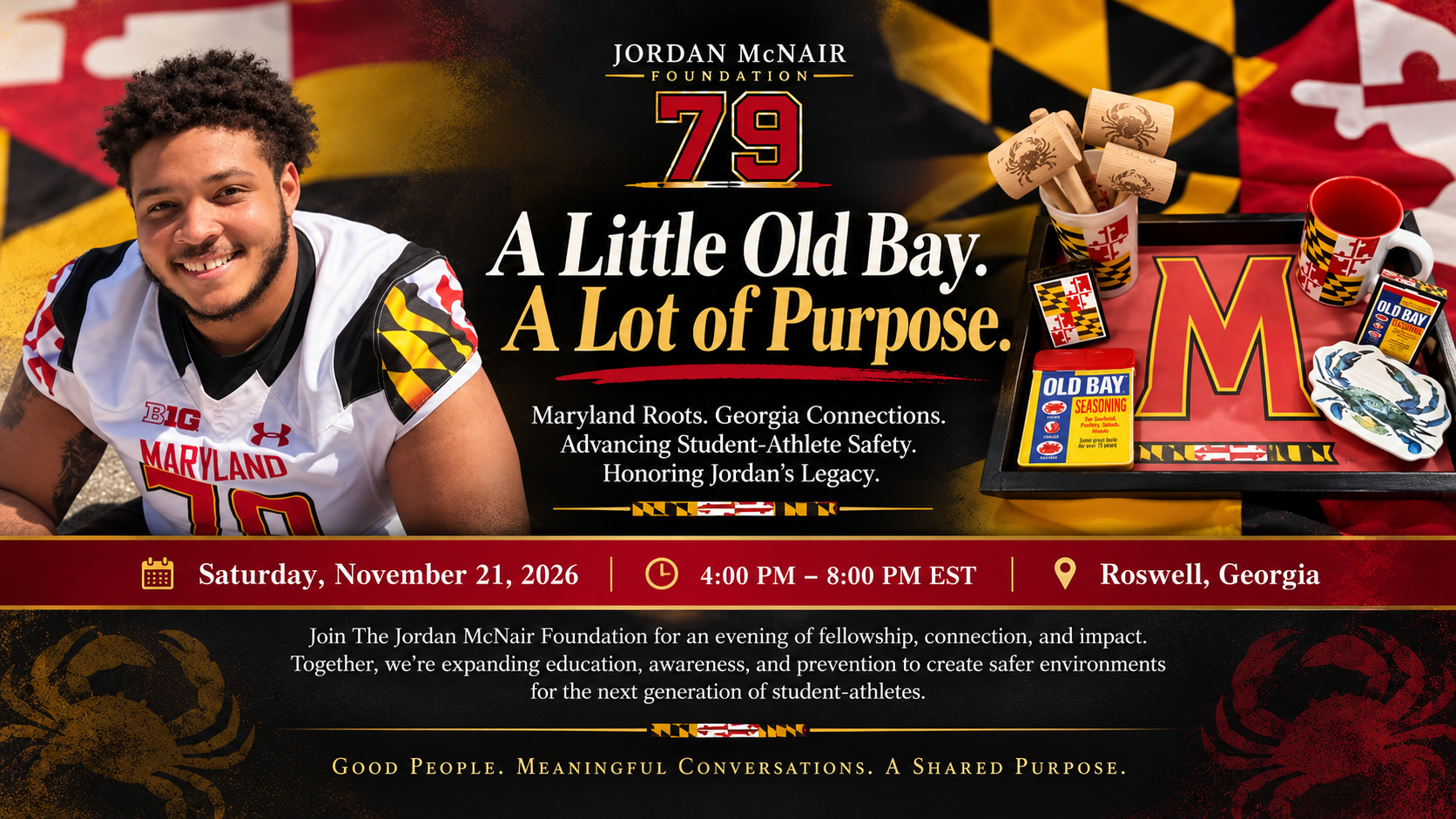 Maryland Roots. Georgia Connections. Advancing Student-Athlete Safety. Honoring Jordan's Legacy. image