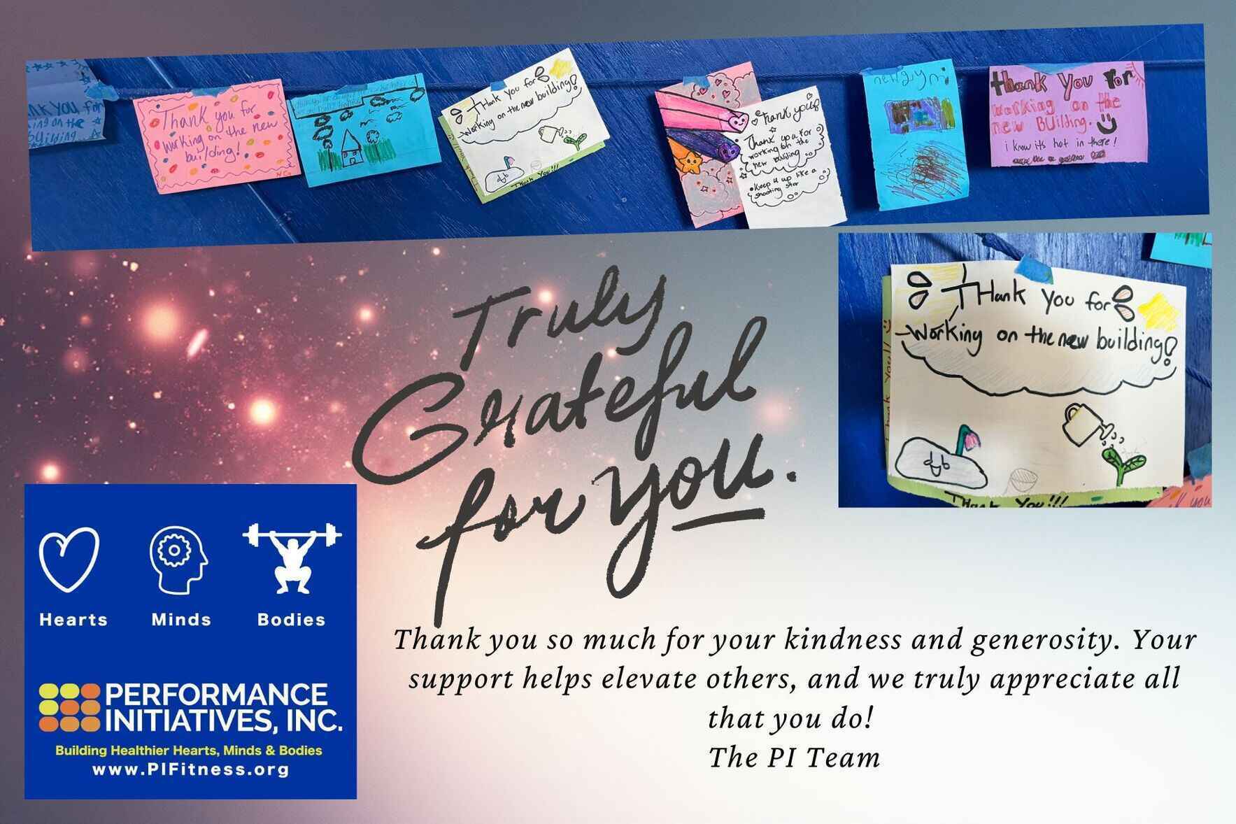 Healthier Hearts, Minds, and Bodies are created through your generous donations. image