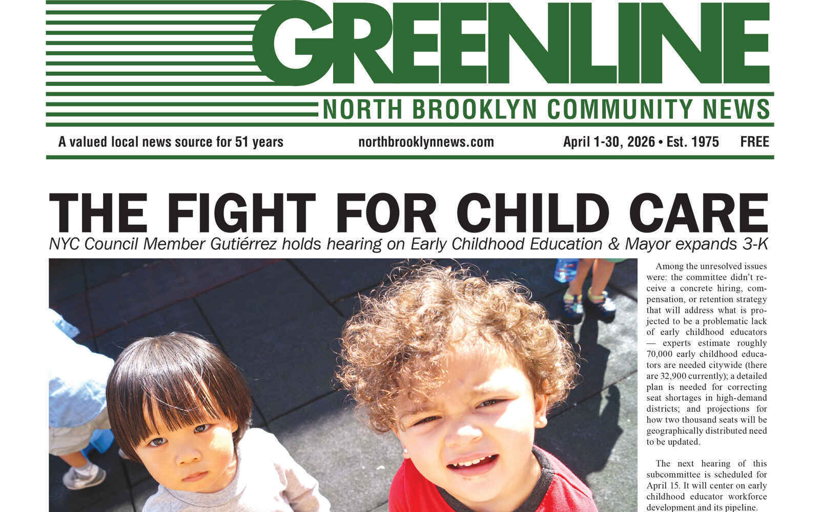 Support Greenline, North Brooklyn Community News!  image