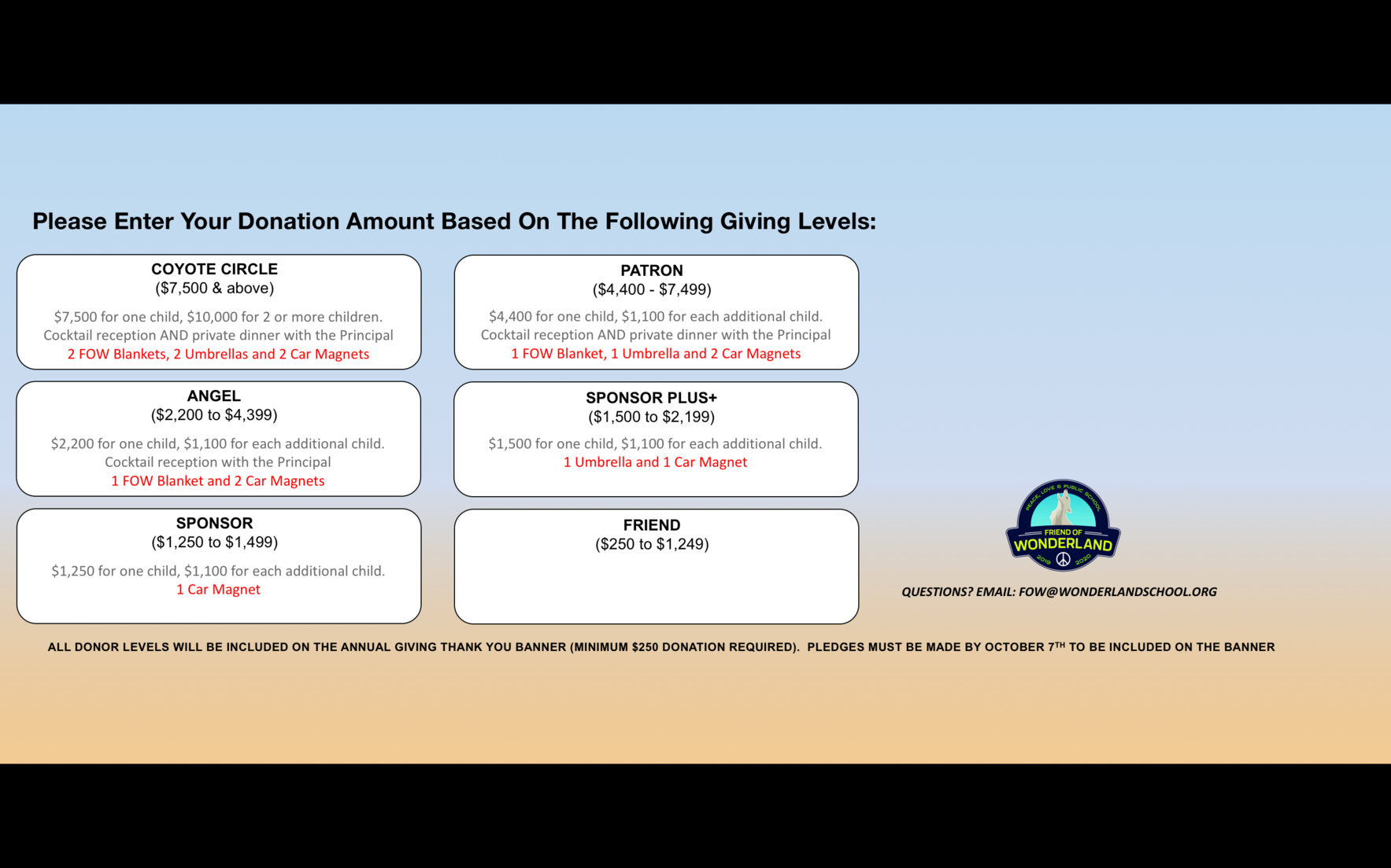 2019-2020 Annual Giving Fundraising Drive image