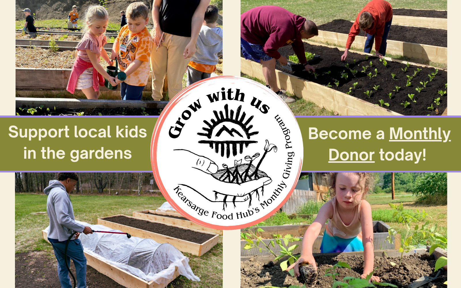 Grow the next generation of growers, mindful eaters, and land stewards! image