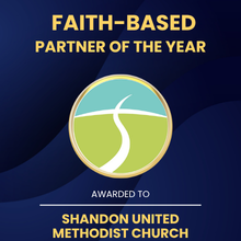 Faith-Based Partner of the Year — awarded to Shandon United Methodist Church