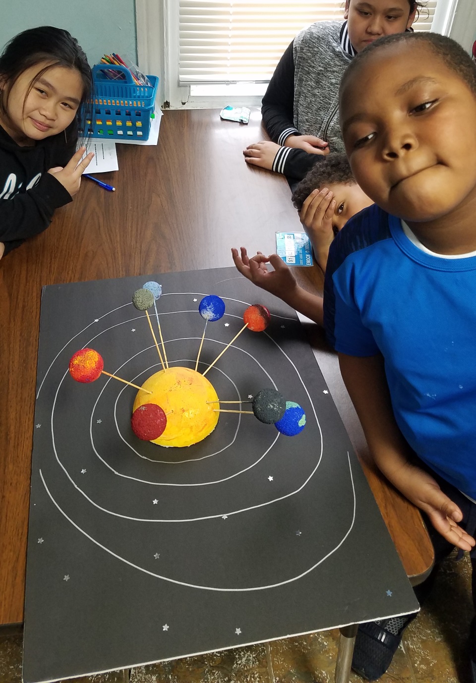 third grade solar system dioramas